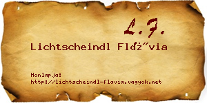 Lichtscheindl Flávia névjegykártya